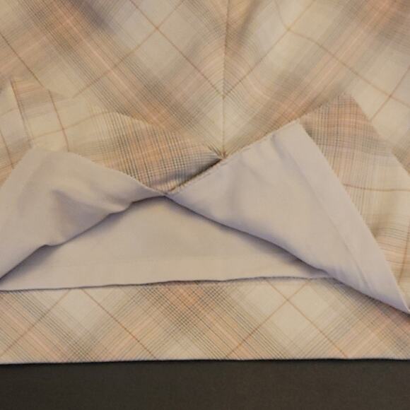 The Limited White & Beige Plaid Pencil Skirt Size 8 Mid‑Rise Knee Length Fall - Picture 10 of 10